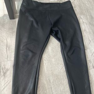 Express black “shiny” pants/leggings
